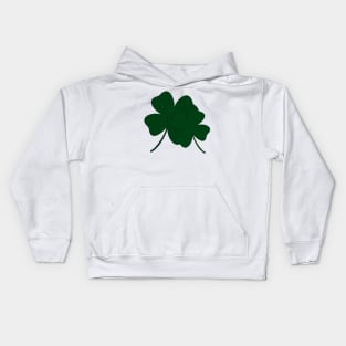 Double Luck Four Leaf Clovers Kids Hoodie